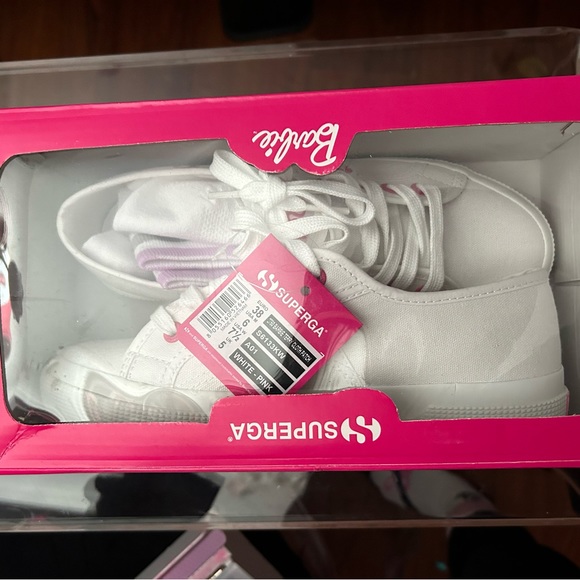 Superga Barbie Pink white shoes sneakers - Picture 5 of 6